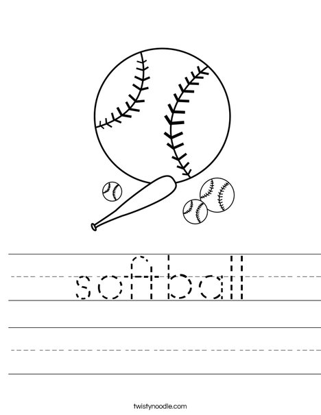 Softball worksheet