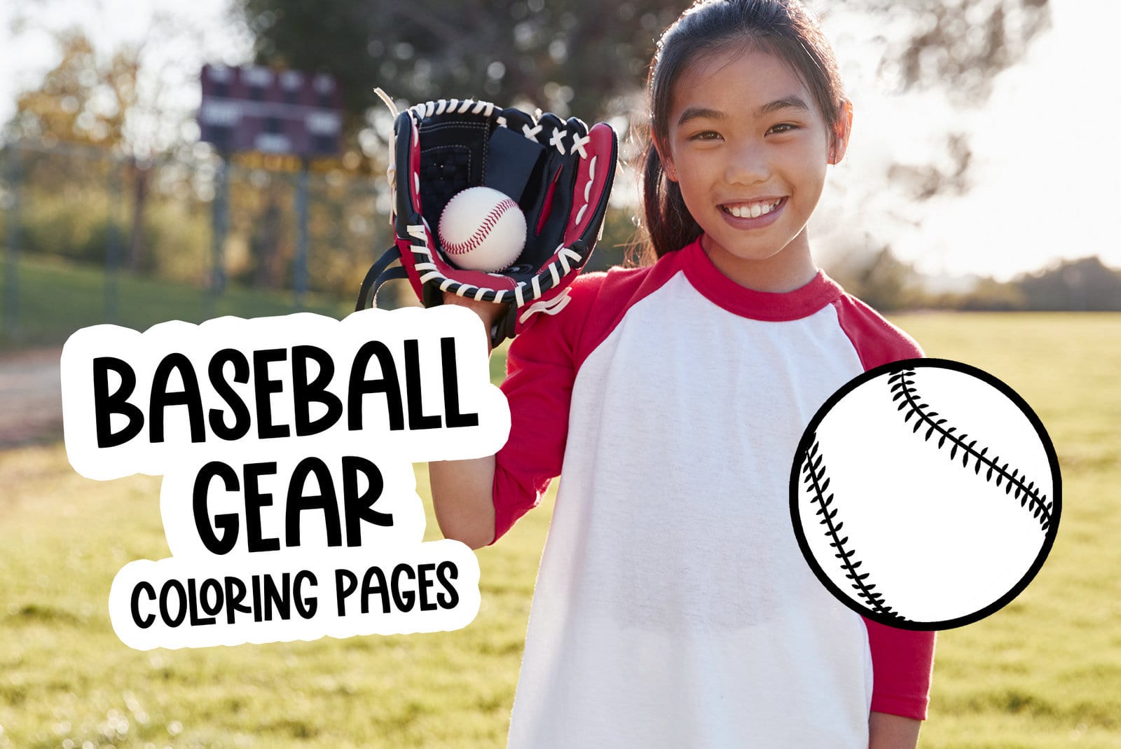 Baseball gear coloring pages balls bats mitts hats at