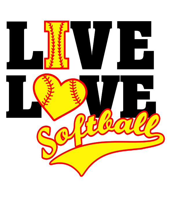 Live love softball awesome softball quote gifts jigsaw puzzle by norman w