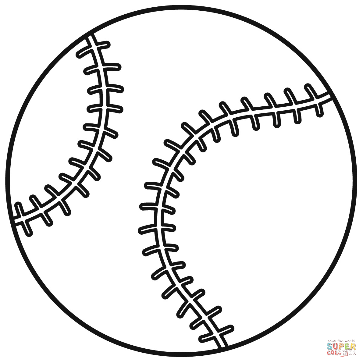 Baseball stitches coloring page free printable coloring pages