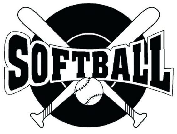 Printable softball logo coloring sheets softball clipart softball logos sports coloring pages