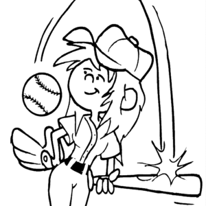 Softball coloring pages printable for free download