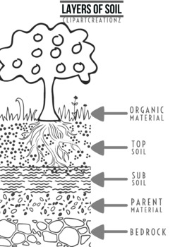 Layers of soil