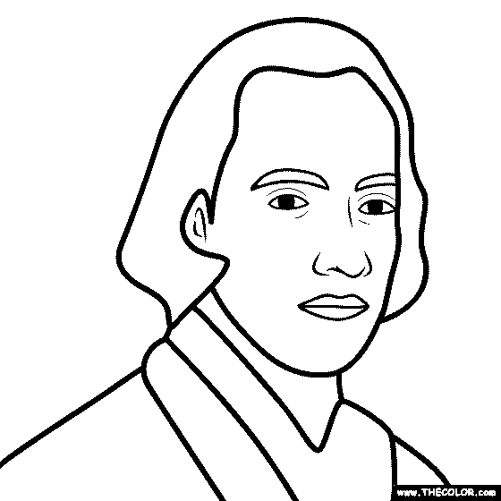 Faous historical figure coloring pages