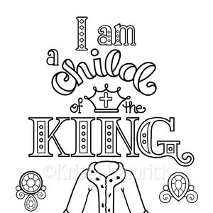 King coloring page