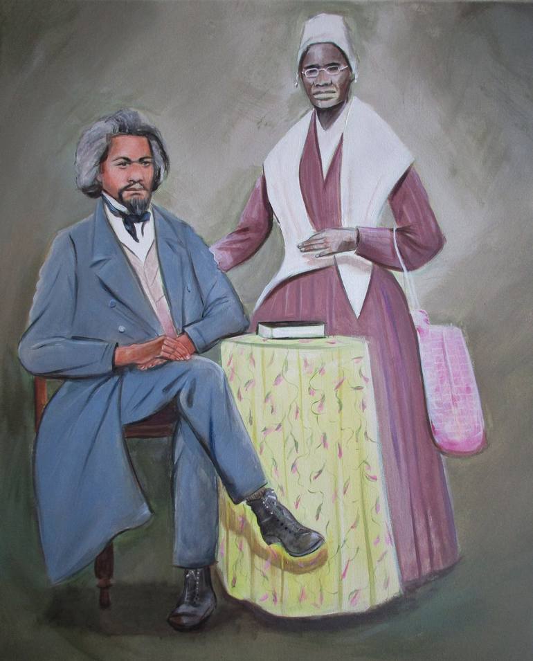 Sojourner truth and frederick douglass painting by cyril harris saatchi art