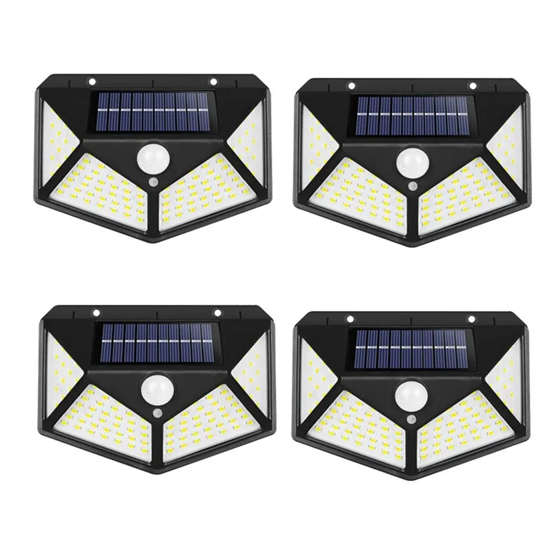 Pack solar led light outdoor solar light pir motion sensor wall light sol si