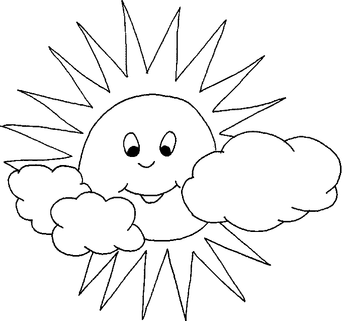 Printable sun coloring pages