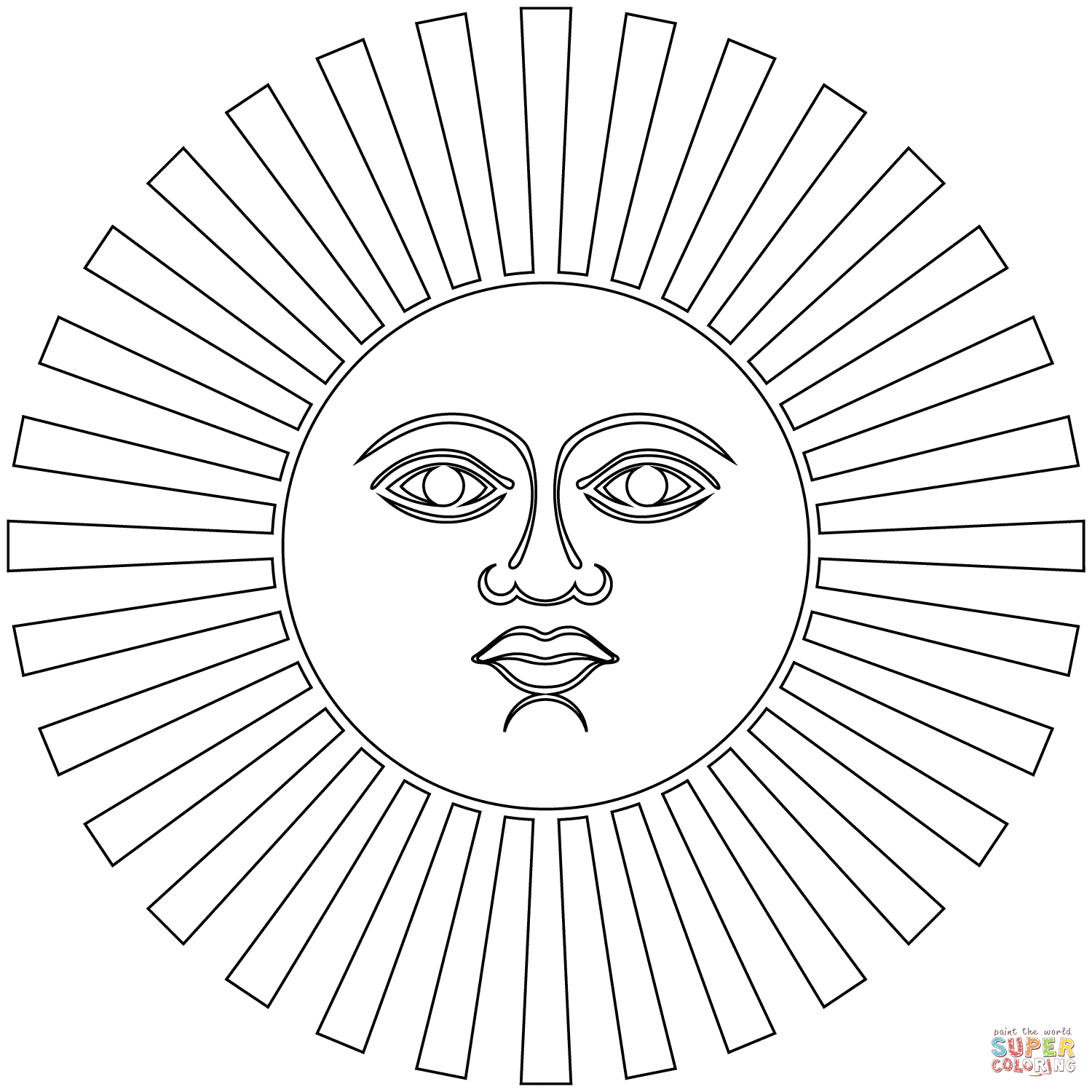 Inti coloring page free printable coloring pages