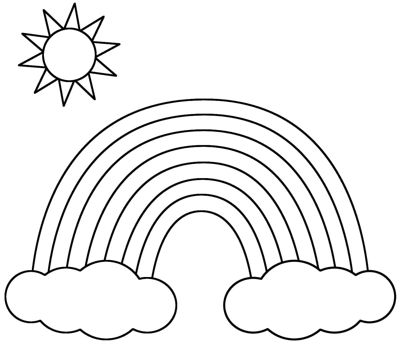 Rainbow coloring pages