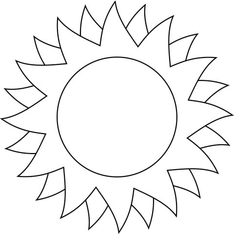 Dibujo de sol para colorear dibujos para colorear imprimir gratis