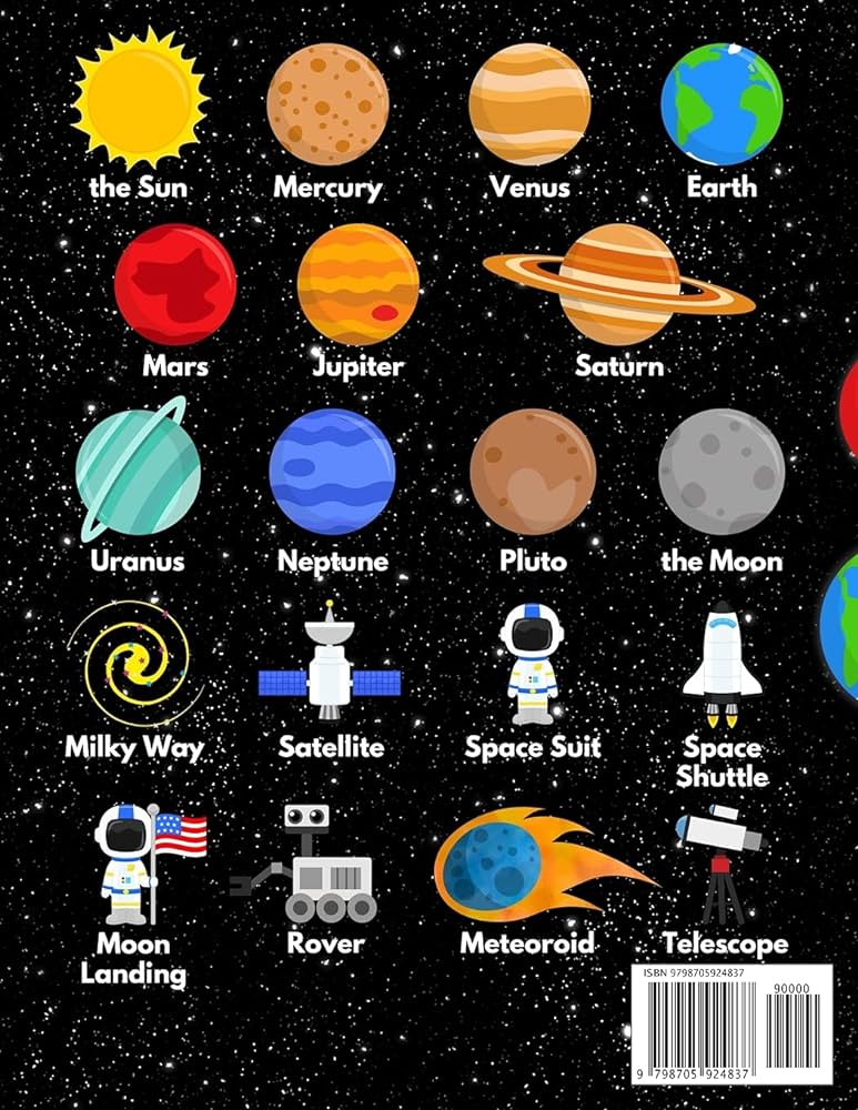 Solar system coloring book educational coloring book with interesting facts about space for kids press learning fun books