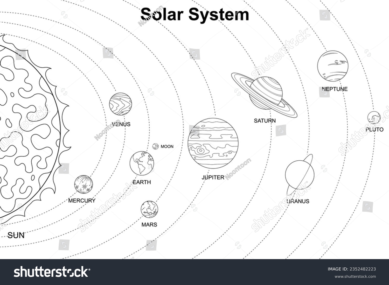 Stars planets coloring book images stock photos d objects vectors