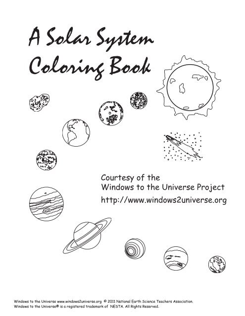 A solar system coloring book