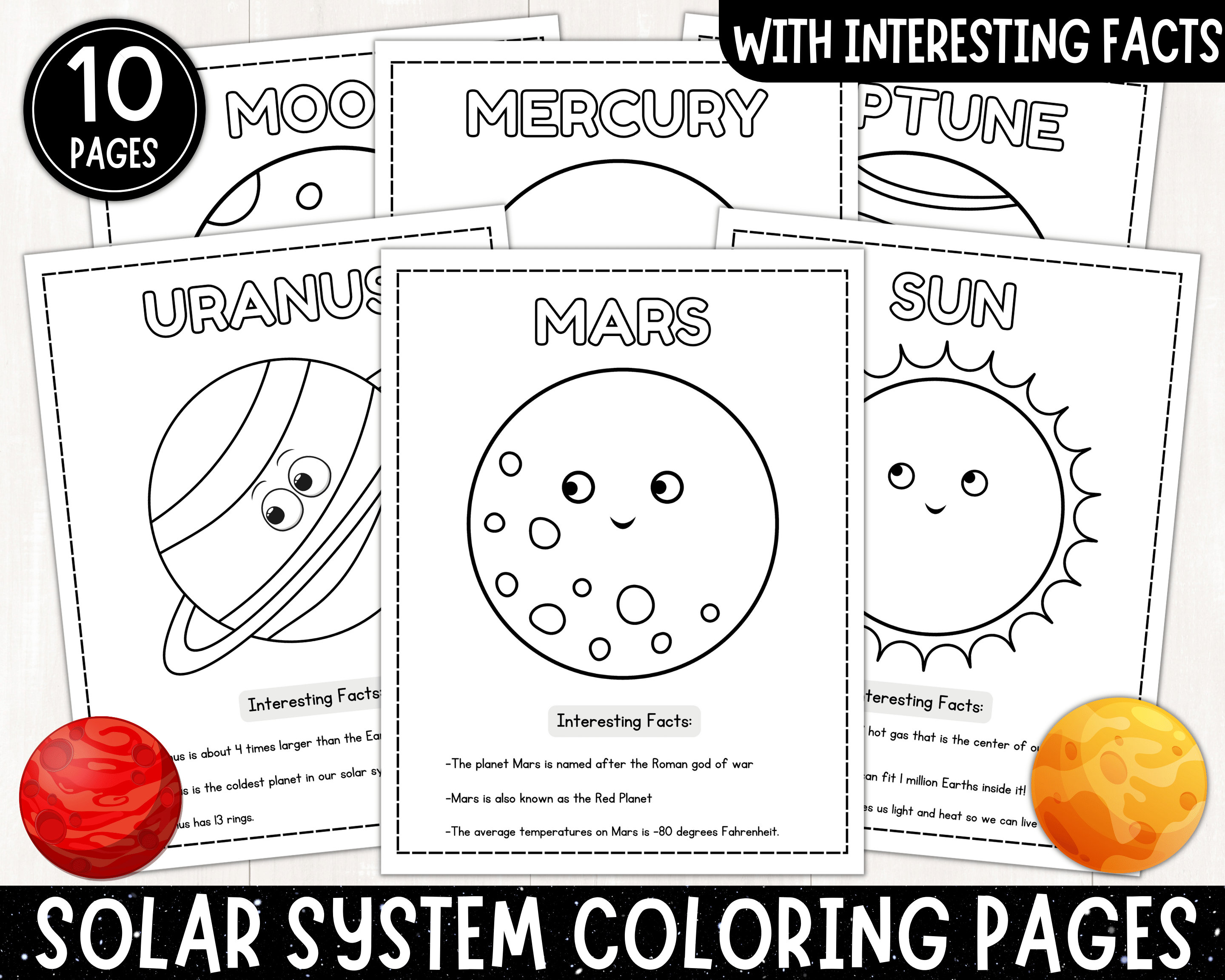 Printable solar system coloring pages interesting facts about the planets planets coloring sheets outer space activities pdf