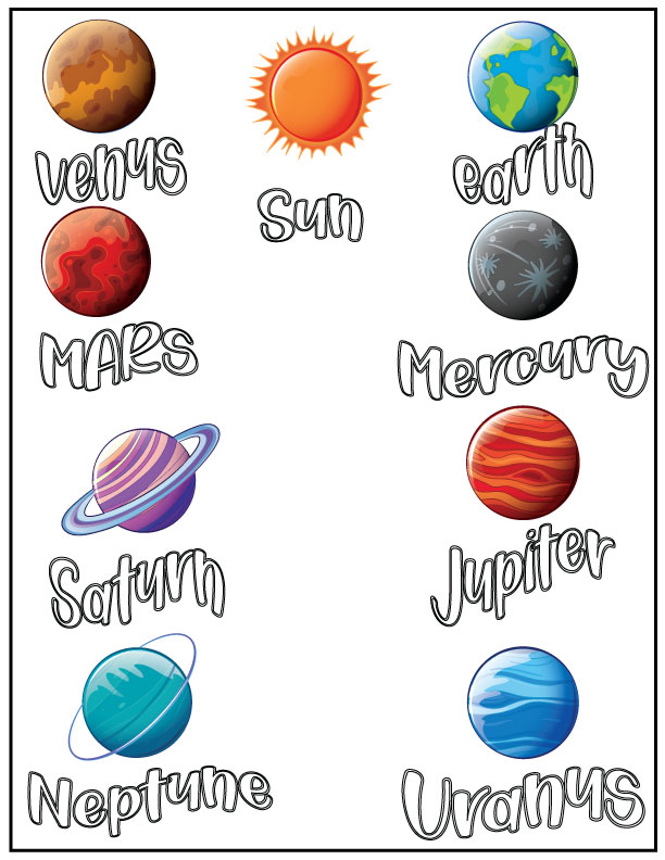 Solar system coloring pages planets worksheets for astronomy science sheets made by teachers