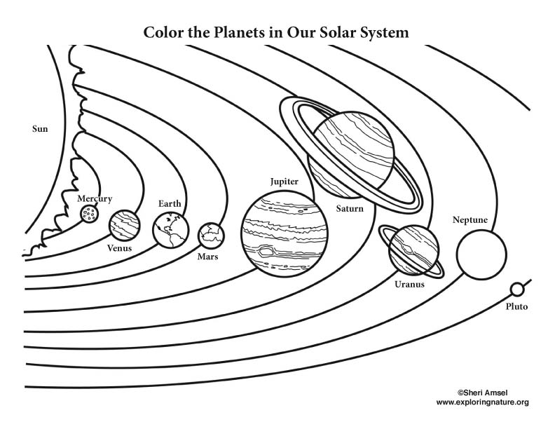 Color the solar system