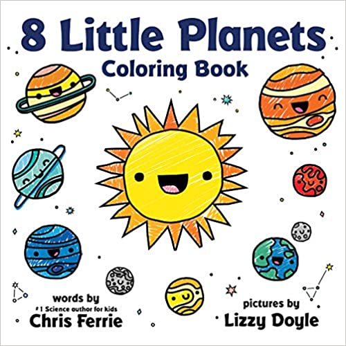 Little planets coloring book a solar system coloring book for toddl