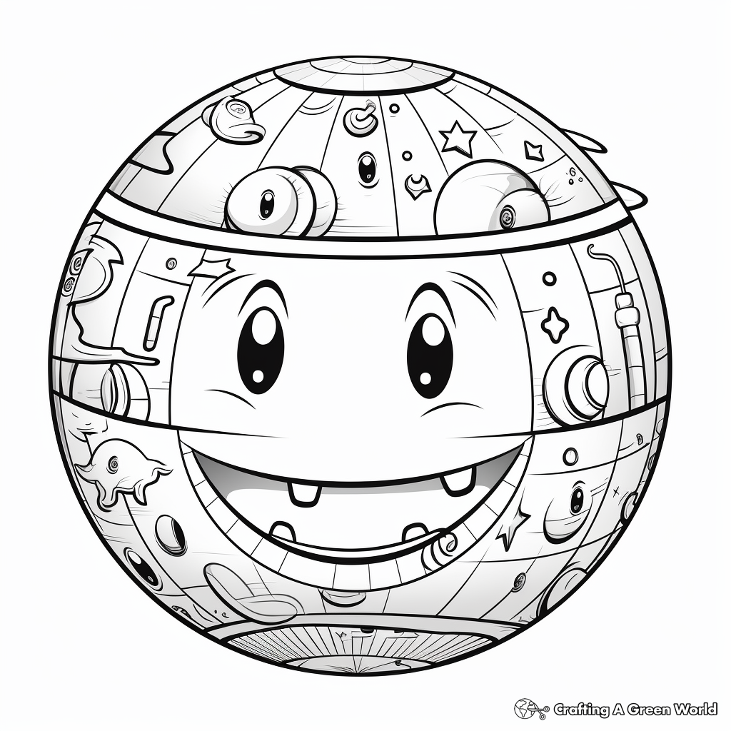 Sphere coloring pages