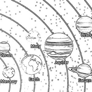 Solar system coloring pages printable for free download