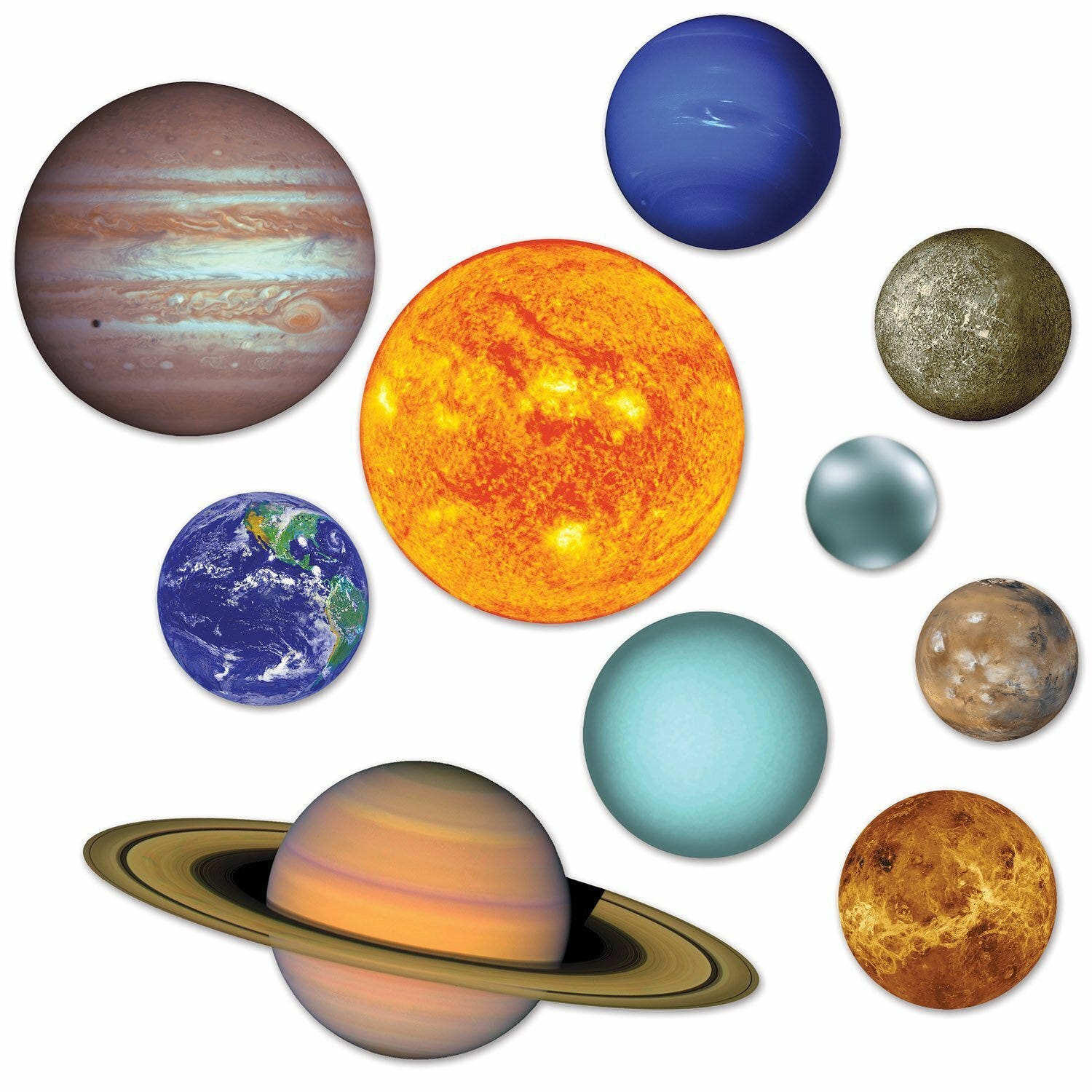 Solar system cutouts pack of space galaxy boys birthday party supplies