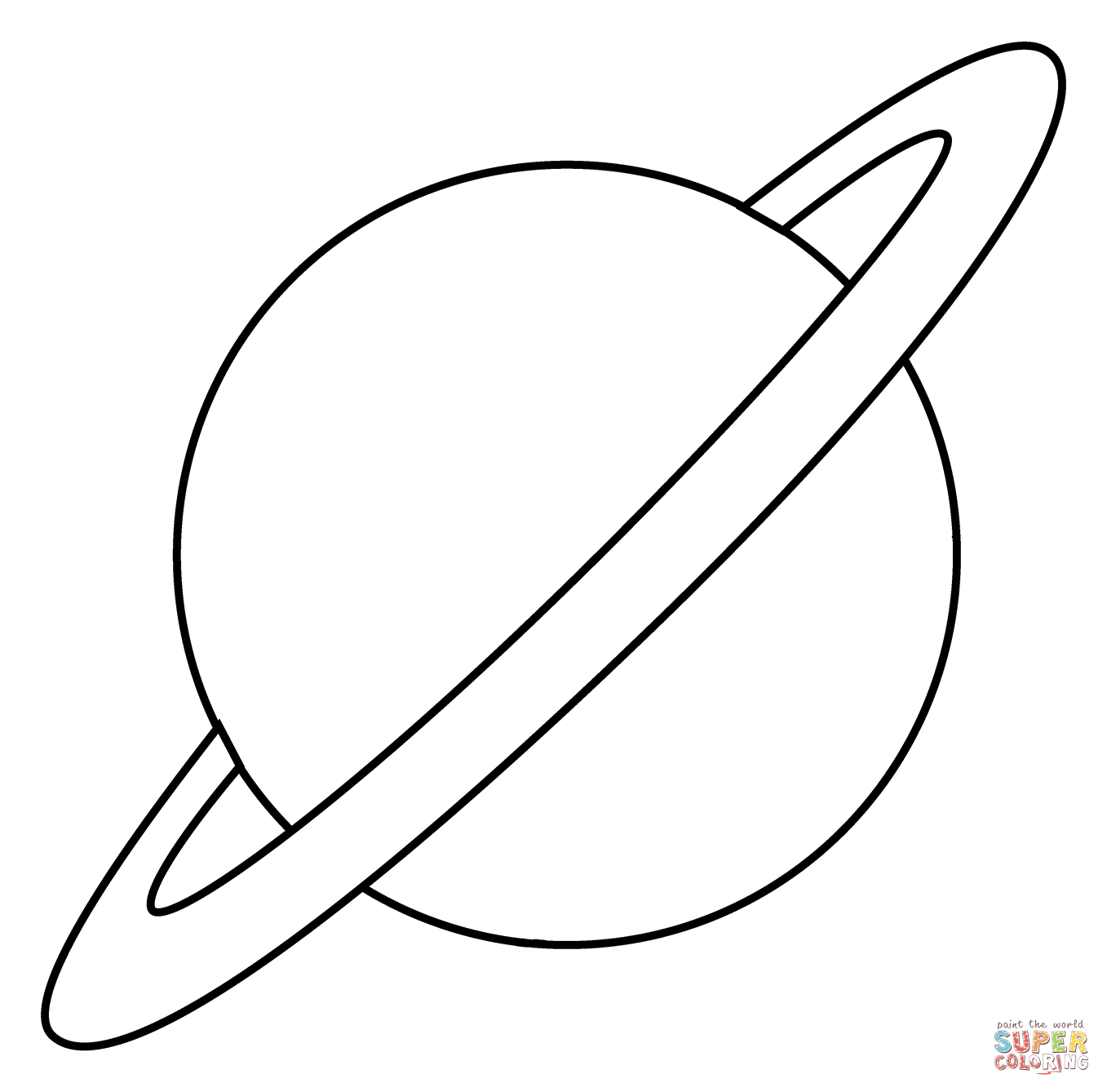 Ringed planet emoji coloring page free printable coloring pages