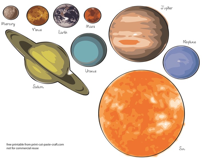 Printable solar system coloring sheets for kids