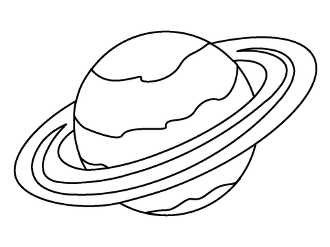 Ringed planet emoji coloring page free printable coloring pages