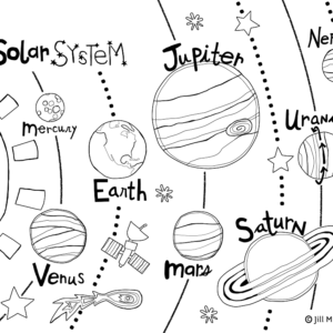 Solar system coloring pages printable for free download