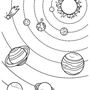 Solar system coloring pages printable for free download