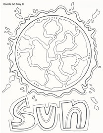 Solar system coloring pages printables