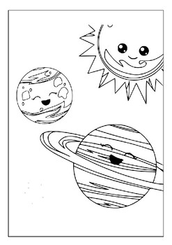 Explore the wonders of space with our printable solar system coloring pages pdf