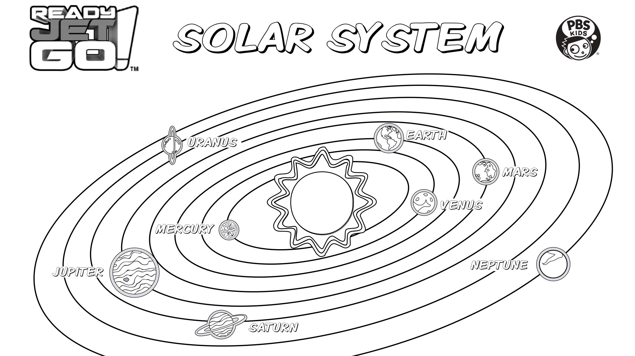 Solar system coloring page kids coloringâ kids for parents