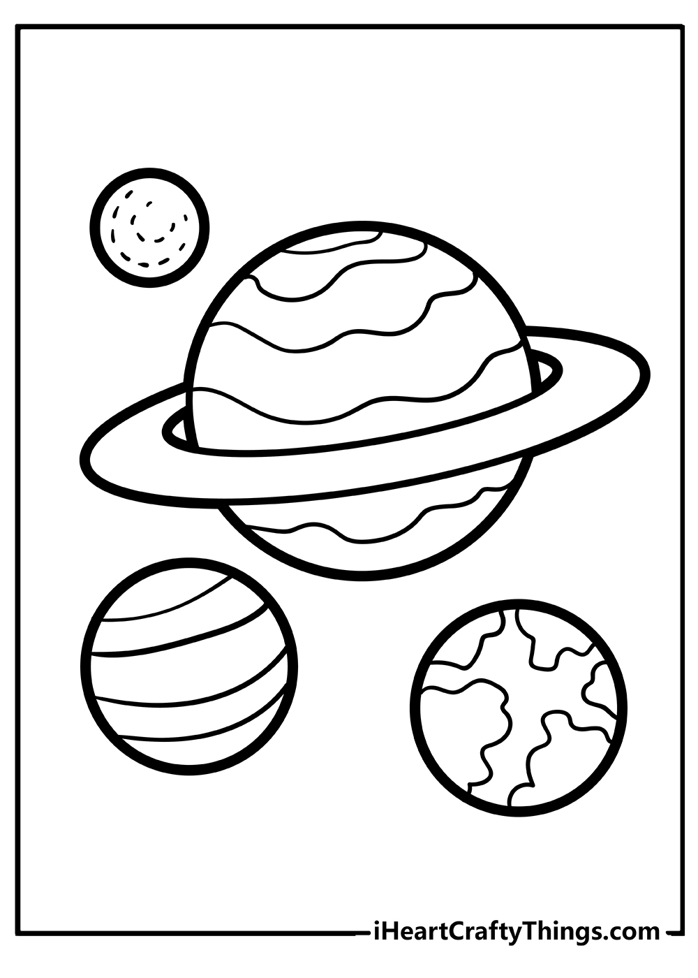 Solar system coloring pages free printables