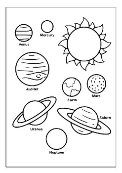 Explore the wonders of space with our printable solar system coloring pages pdf