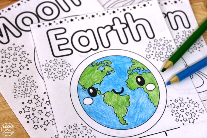 Printable solar system coloring pages for kids