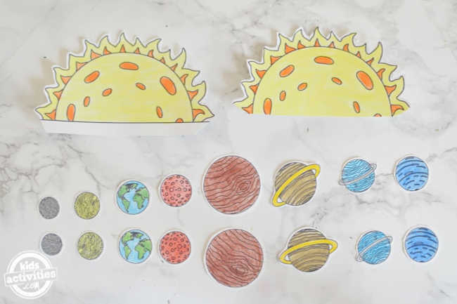 Solar system model for kids printable templates â kids activities blog