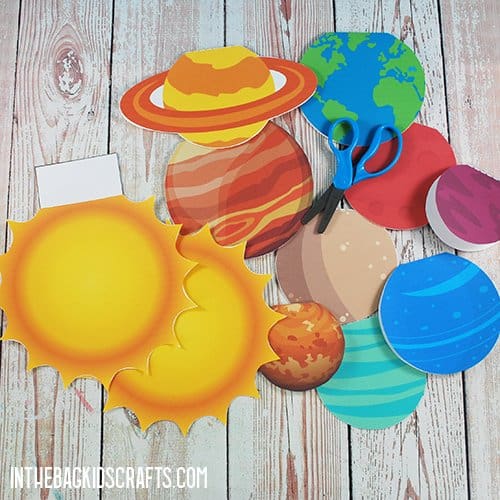 Free printable solar system cut outs â in the bag kids crafts