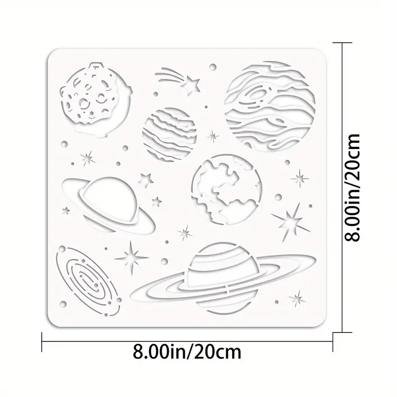 Planet diy layering stencils painting scrapbooking coloring