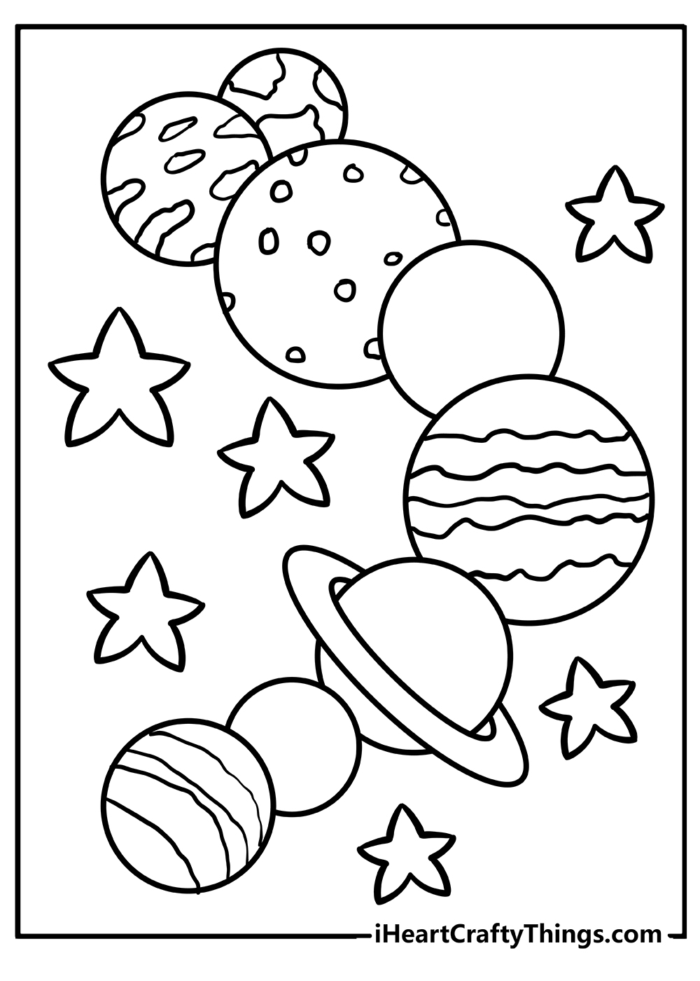 Solar system coloring pages free printables