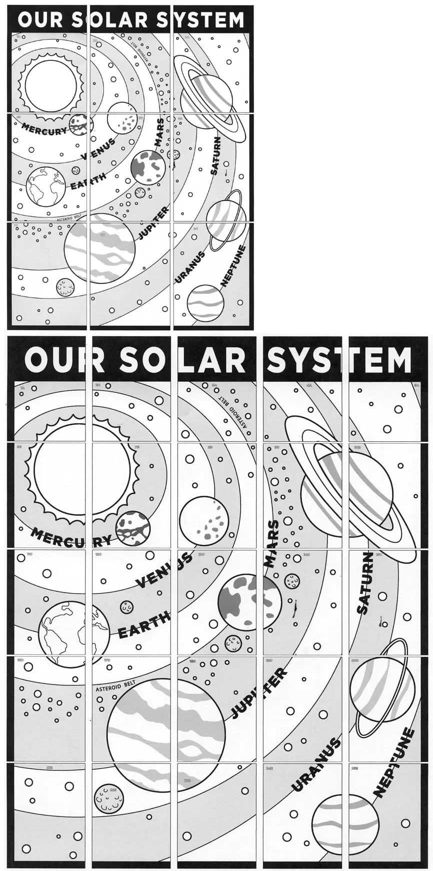 Solar system mural