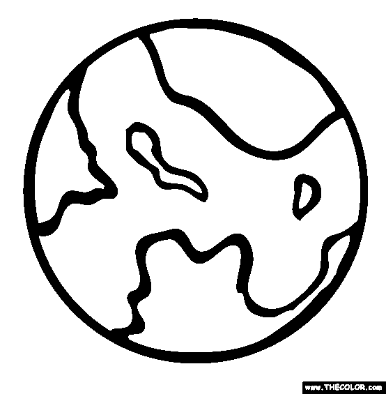 Planets online coloring pages