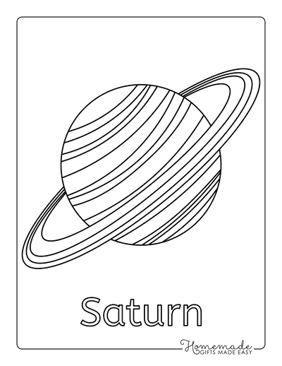 Solar system planet coloring pages for kids free printables