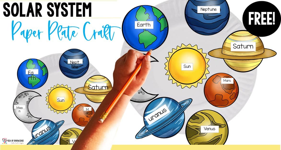 Solar system worksheets preschool printable craft