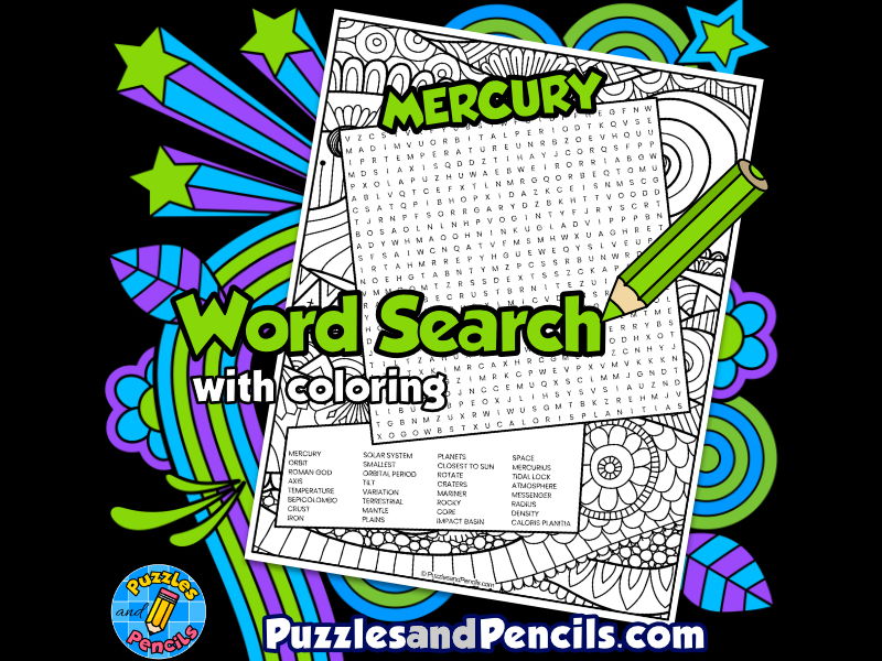 Solar system word search puzzle activity bundle space wordsearch puzzles teaching resources