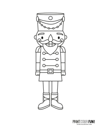 Toy nutcracker clipart soldiers for festive christmas craft coloring fun at