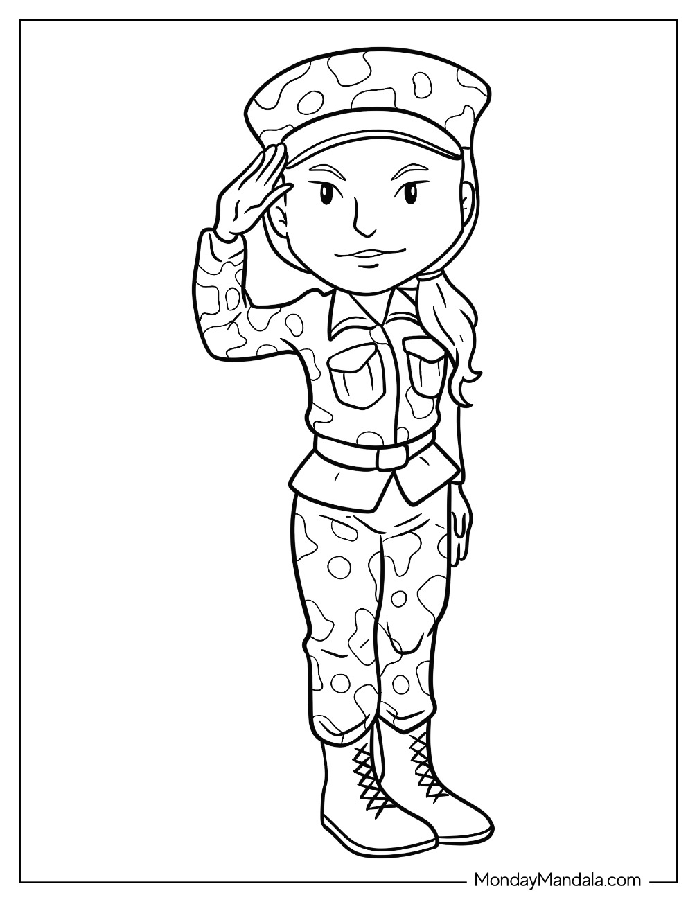 Soldier coloring pages free pdf printables