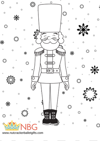 Nutcracker coloring in sheets christmas crafting â nutcracker ballet gifts