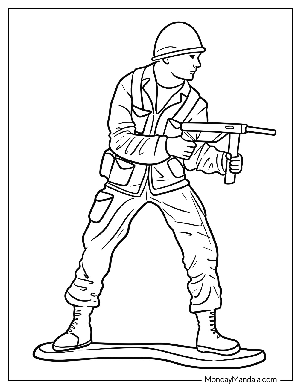 Soldier coloring pages free pdf printables