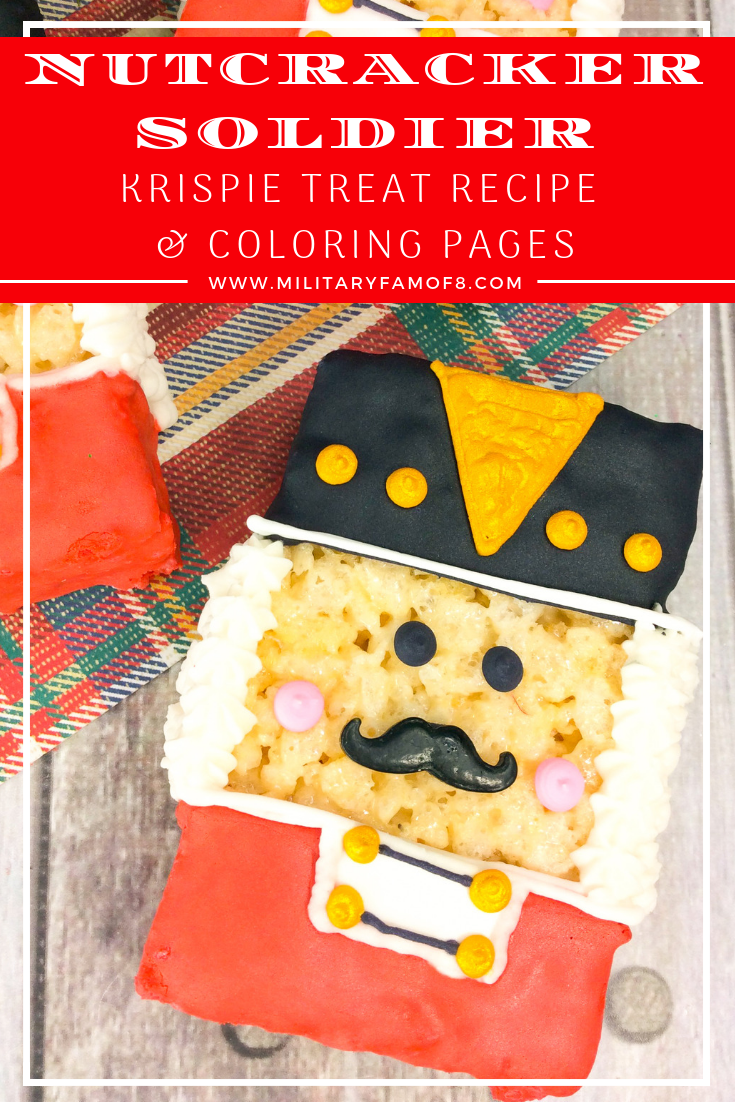 Nutcracker soldier rice krispie treat recipe coloring pages